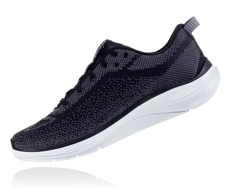 Tenis Hoka One One Hombre Negros/Blancos - Hupana Flow - LBZU16872